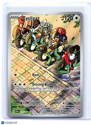 2023 Pokemon—Cyclizar #215/182 Paradox Rift—Illustration Rare Holo