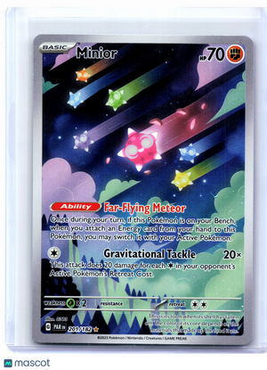 2023 Pokemon—Minior #201/182 Paradox Rift—Illustration Rare Holo