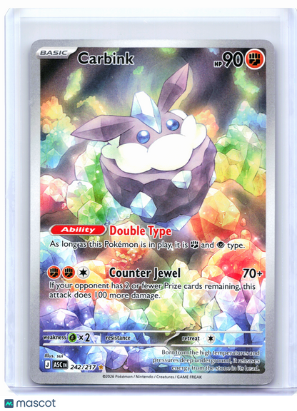 2026 Pokemon—Carbink #242/217 Ascended Heroes—Illustration Rare Holo