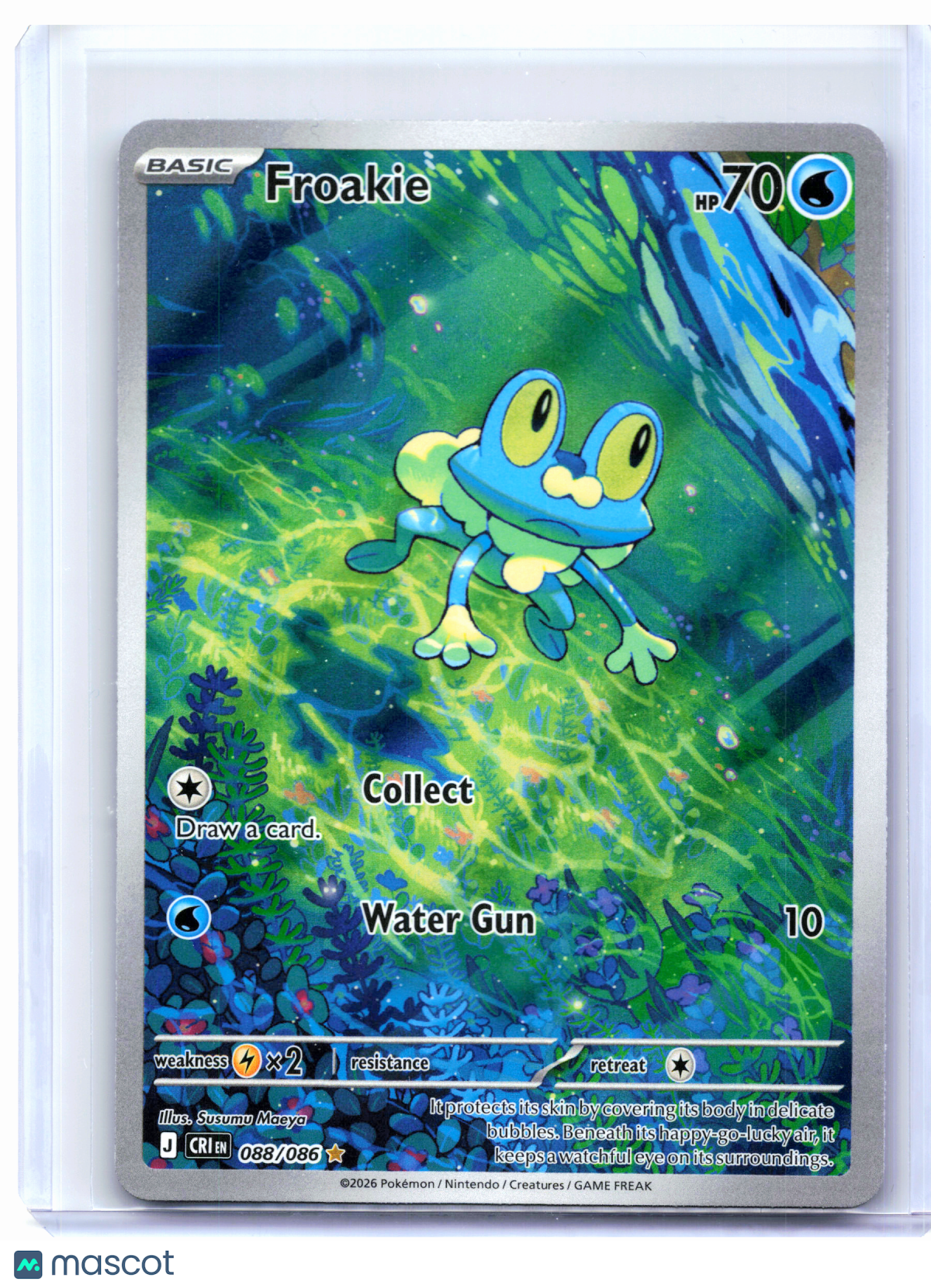 2026 Pokemon—Froakie #088/086 Chaos Rising—Illustration Rare Holo
