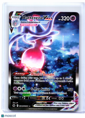 2023 Pokemon—Hatterene VMAX #GG47/GG70 Crown Zenith: Galarian Gallery—Ultra Rare