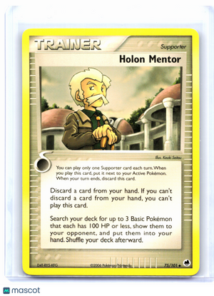 2006 Pokemon—Holon Mentor #75/101 EX Dragon Frontiers—Uncommon Nonholo [LP]