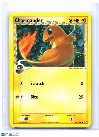 2006 Pokemon—Charmander (Delta Species) #49 EX Crystal Guardians—Common Nonholo