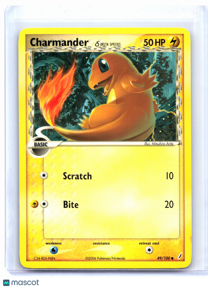 2006 Pokemon—Charmander (Delta Species) #49 EX Crystal Guardians—Common Nonholo