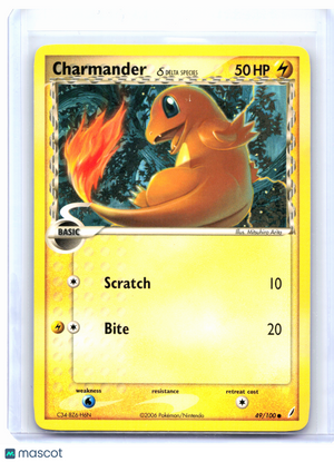 2006 Pokemon—Charmander (Delta Species) #49 EX Crystal Guardians—Common Nonholo