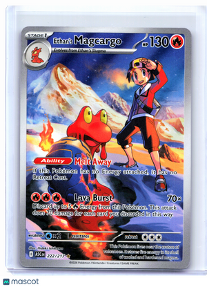 2026 Pokemon—Ethan's Magcargo #222/217 Ascended Heroes—Illustration Rare Holo