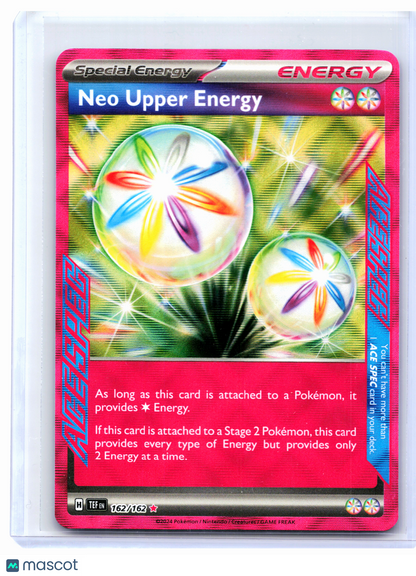 2024 Pokemon—Neo Upper Energy #162/162 Temporal Forces—ACE SPEC Rare Holo