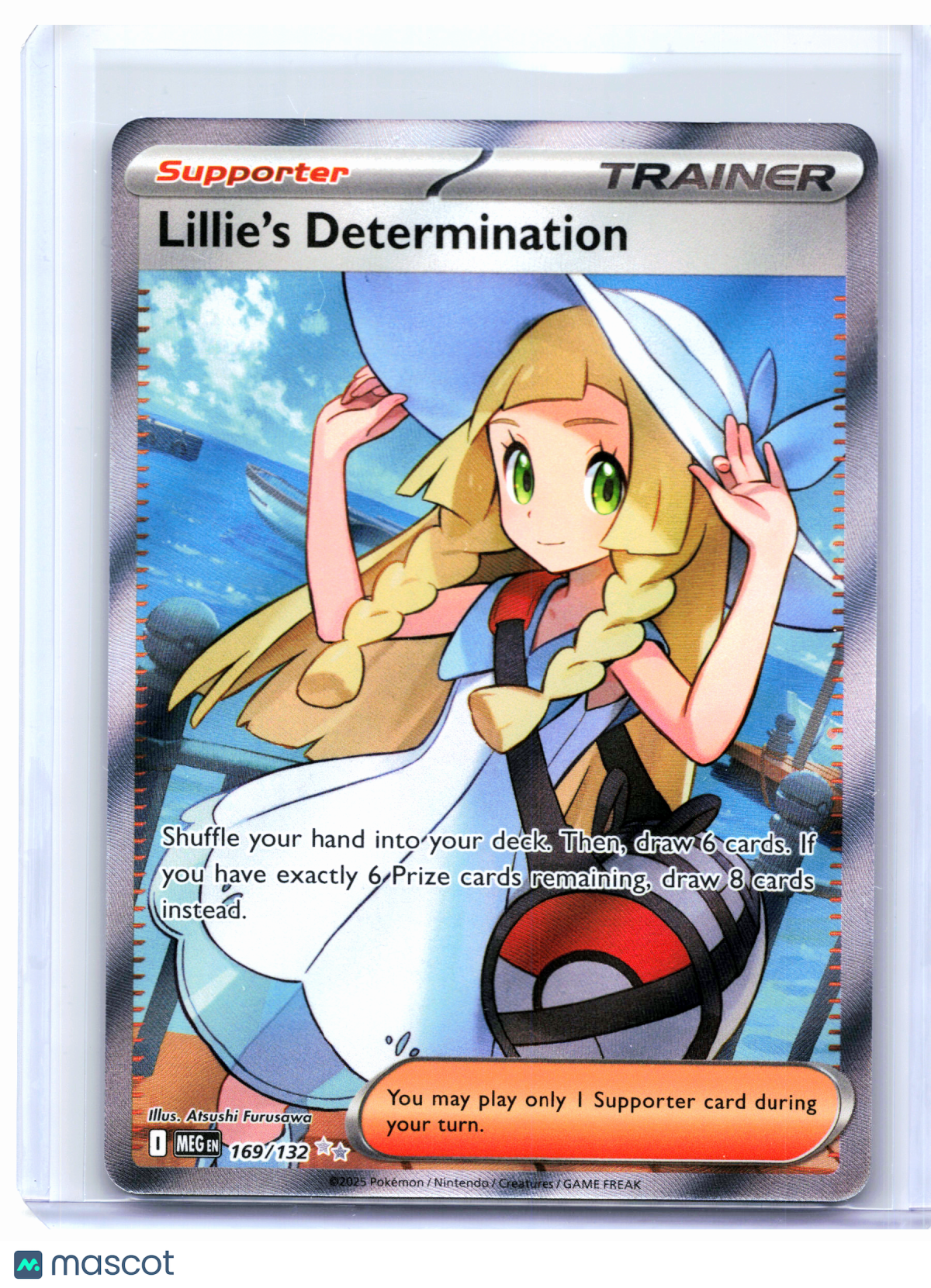 2025 Pokemon—Lillie's Determination #169/132 Mega Evolution Base Set—Ultra Rare