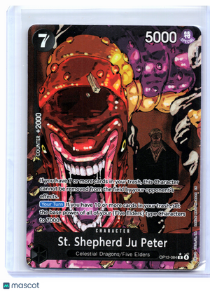 2025 One Piece—St. Shepherd Ju Peter (Alternate Art) #OP13-084—Rare Foil