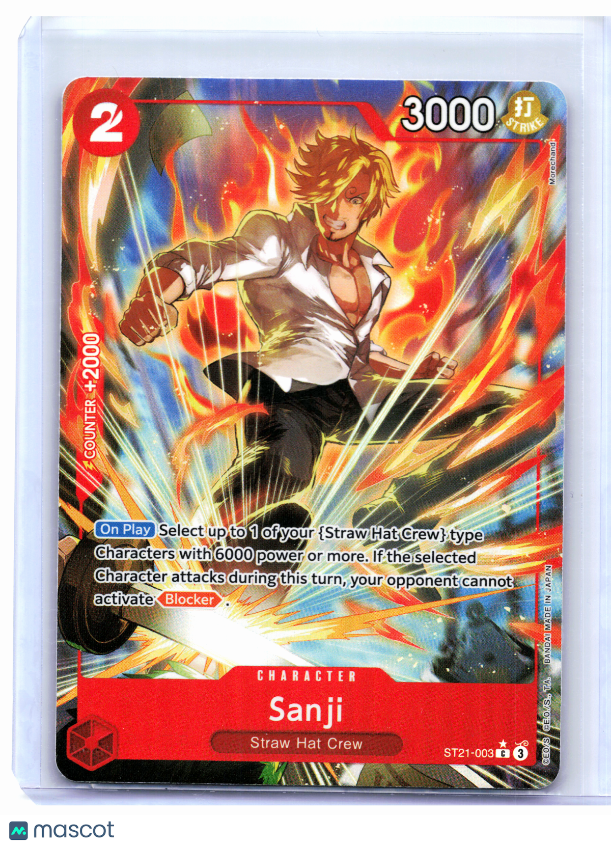 2025 One Piece Card Game—Sanji (Alternate Art) #ST21-003 Gear 5—Common Foil