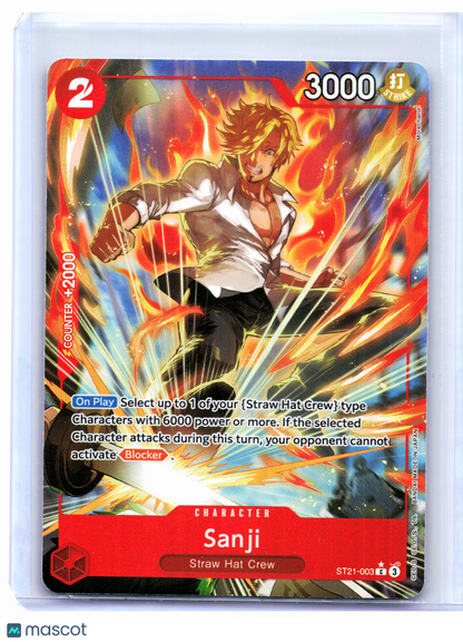 2025 One Piece Card Game—Sanji (Alternate Art) #ST21-003 Gear 5—Common Foil
