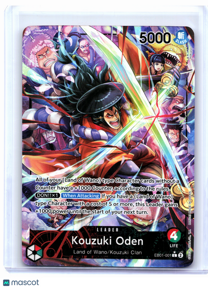 2024 One Piece—Kouzuki Oden (Alt Art) #EB01-001 Memorial Collection—Leader Foil