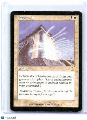 1999 Magic: TG—Replenish #15 Urza's Destiny—Rare Nonfoil [Heavily Played]