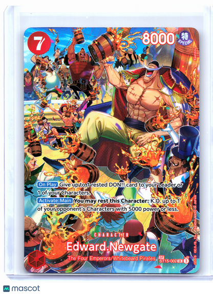 2025 One Piece—Edward.Newgate (SP) #ST15-002 Royal Blood—Super Rare Foil