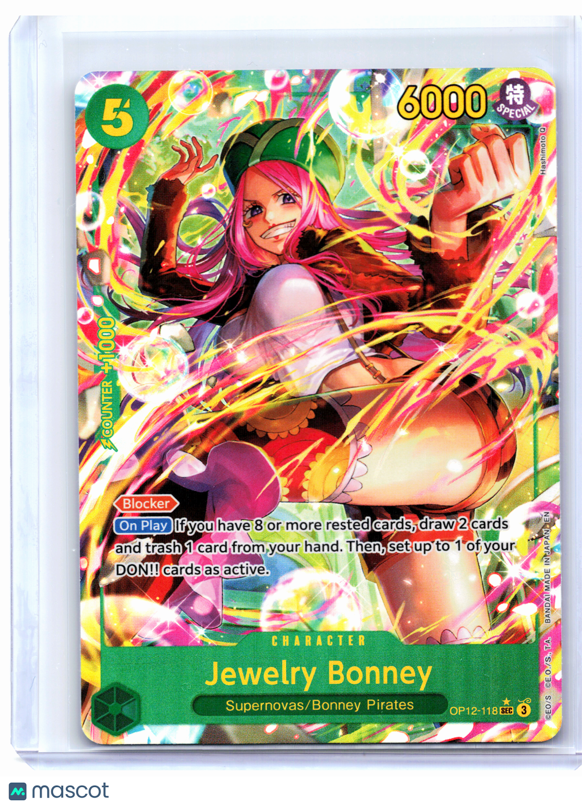 2025 One Piece—Jewelry Bonney (Alt Art) #OP12-118 Legacy of the Master—SEC Foil