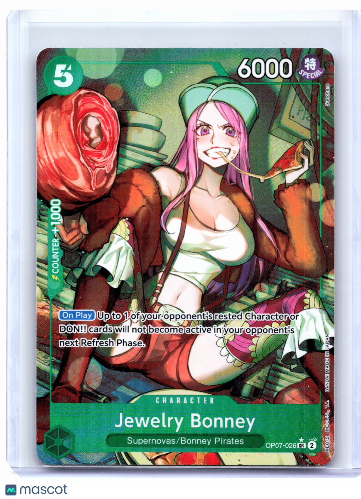 2024 One Piece—Jewelry Bonney (Alternate Art) #OP07-026—Super Rare Foil