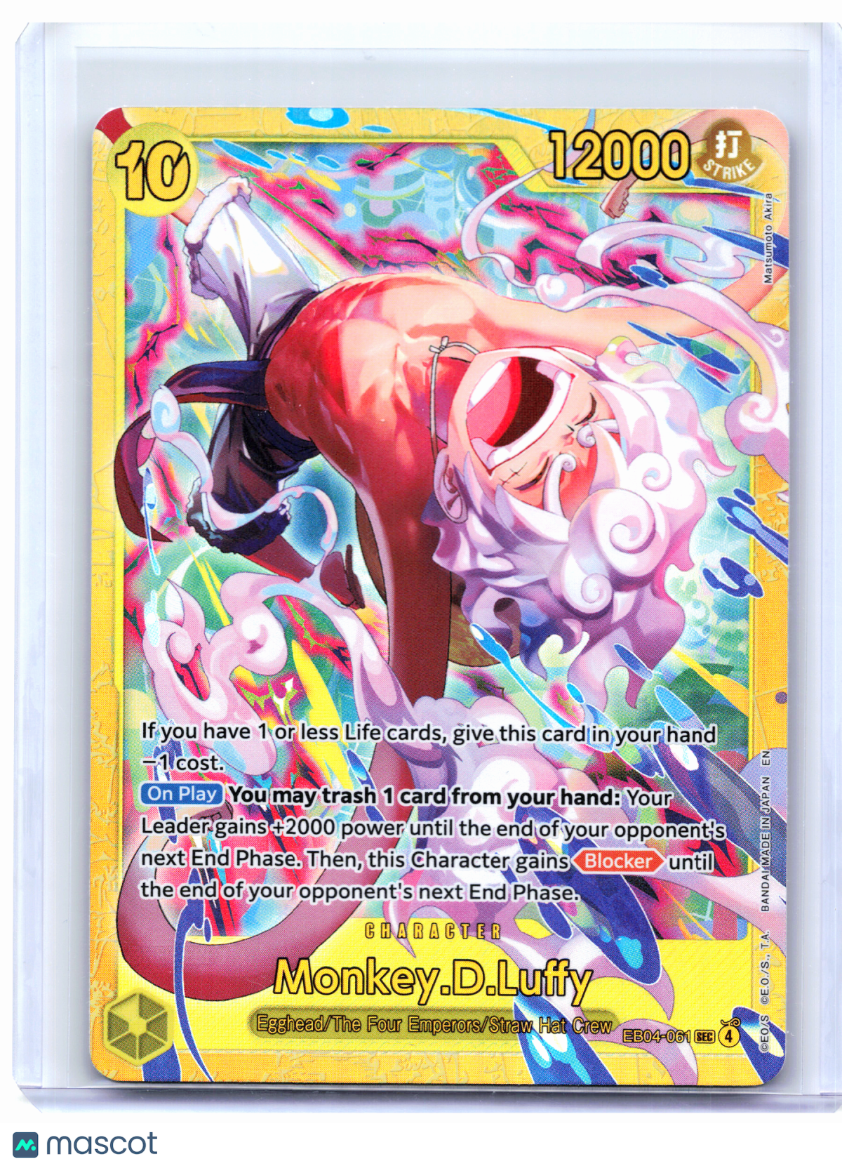 2026 One Piece—Monkey.D.Luffy #EB04-061 Adventure on Kami's Island—SR Foil