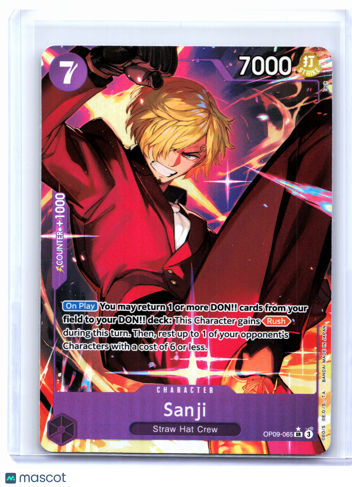 2024 One Piece—Sanji (Alternate Art) #OP09-065 Emperors in the New World—SR Foil
