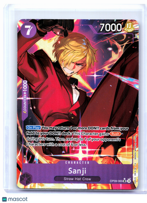 2024 One Piece—Sanji (Alternate Art) #OP09-065 Emperors in the New World—SR Foil