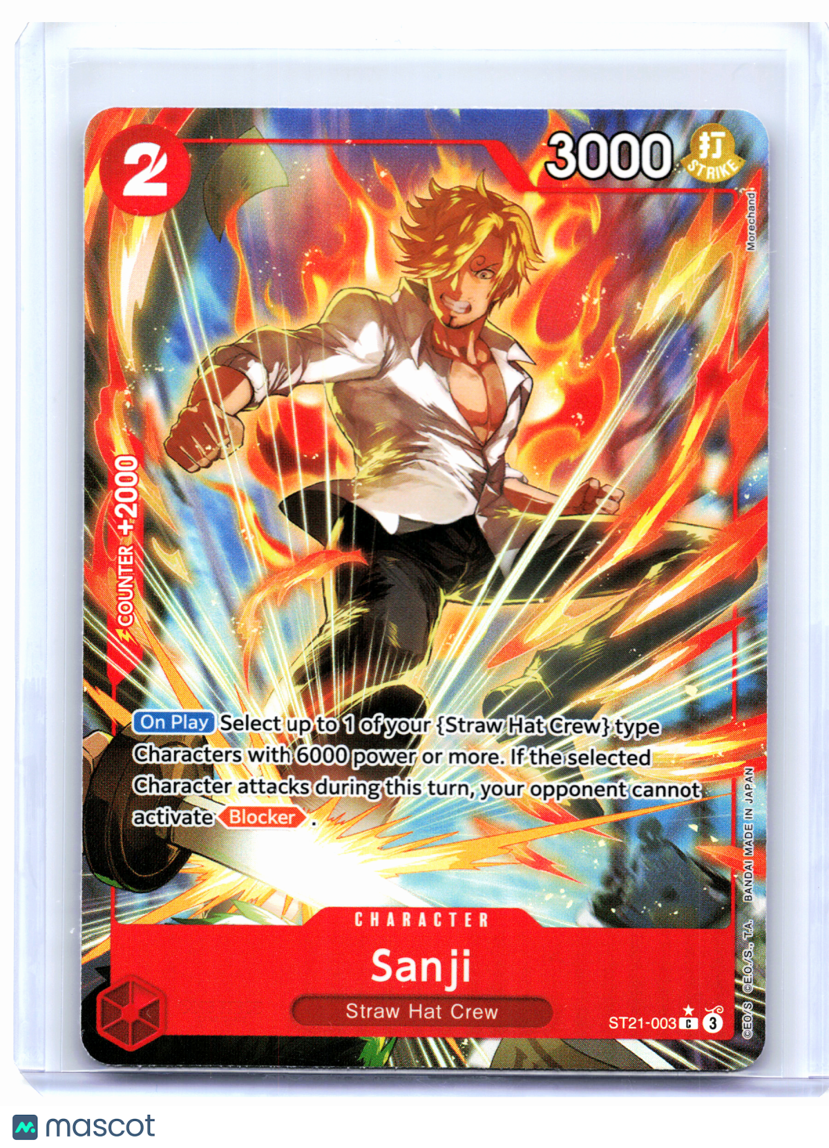 2025 One Piece Card Game—Sanji (Alternate Art) #ST21-003 Gear 5—Common Foil