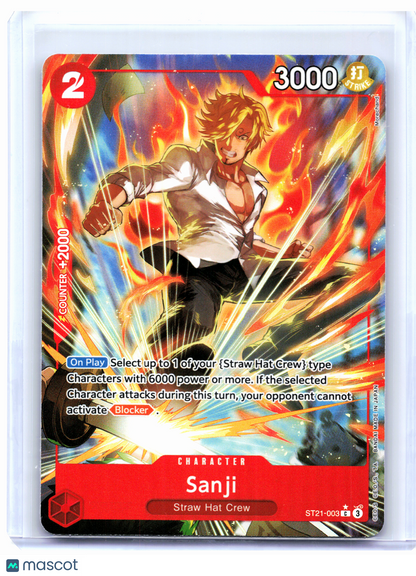 2025 One Piece Card Game—Sanji (Alternate Art) #ST21-003 Gear 5—Common Foil