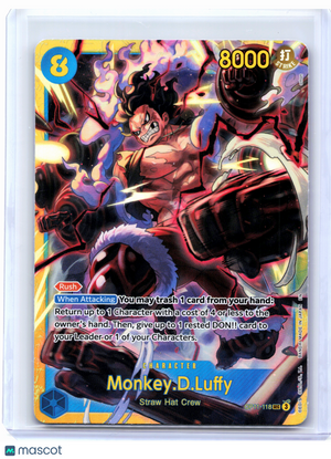 2025 One Piece—Monkey.D.Luffy #OP11-118 A Fist of Divine Speed—Secret Rare Foil