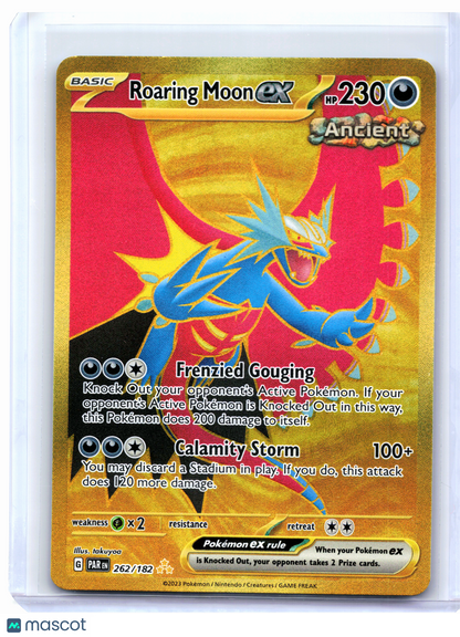 2023 Pokemon—Roaring Moon ex #262/182 Paradox Rift—Hyper Rare Holo