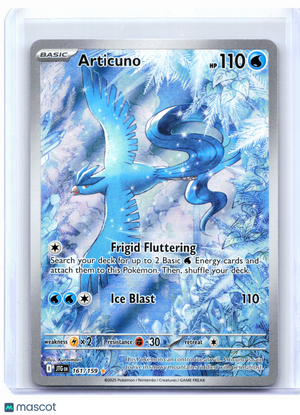 2025 Pokemon—Articuno #161/159 Journey Together—Illustration Rare Holo
