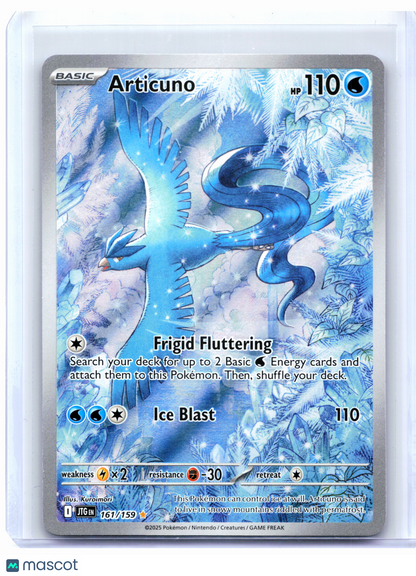 2025 Pokemon—Articuno #161/159 Journey Together—Illustration Rare Holo