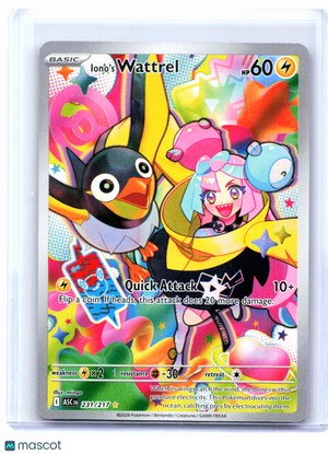 2026 Pokemon—Iono's Wattrel #231/217 Ascended Heroes—Illustration Rare Holo [LP]
