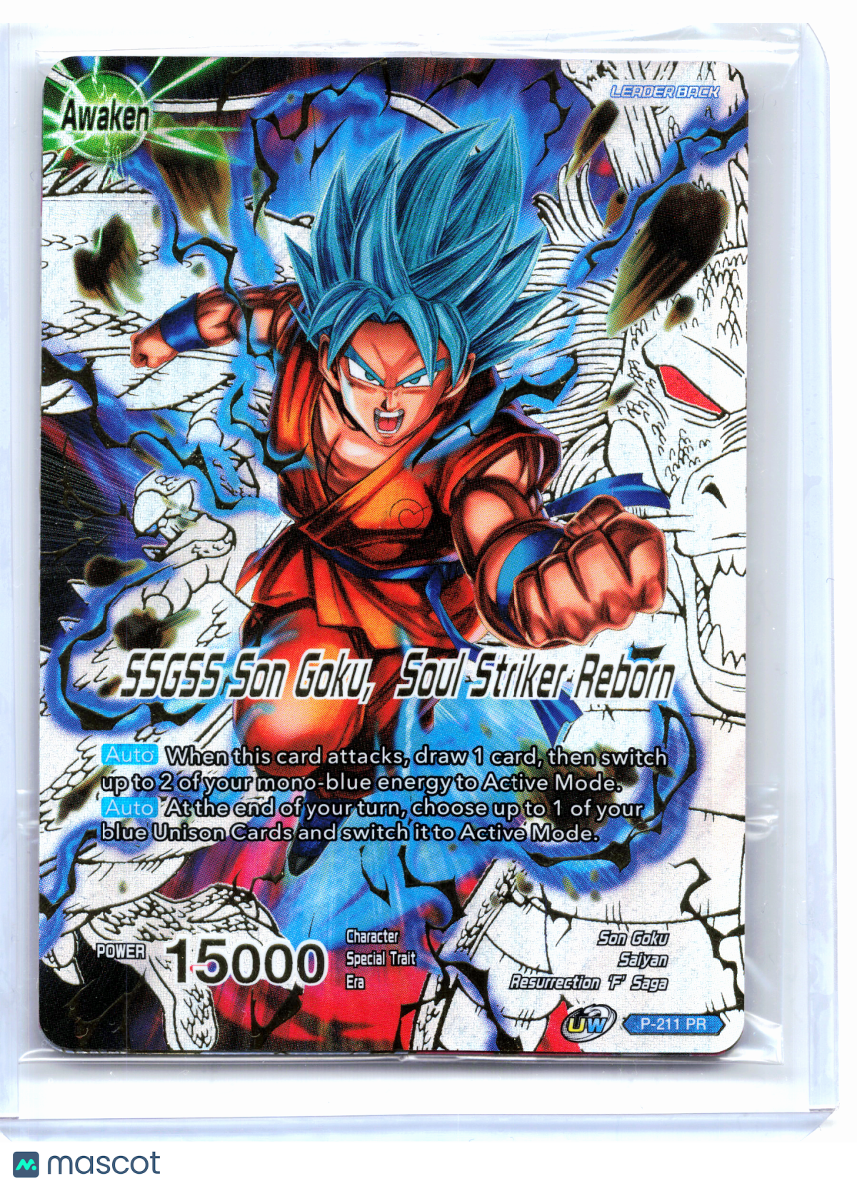 2020 DBS—SSGSS Son Goku, Soul Striker Reborn (Gold Stamped) #P-211—Foil [Sealed]