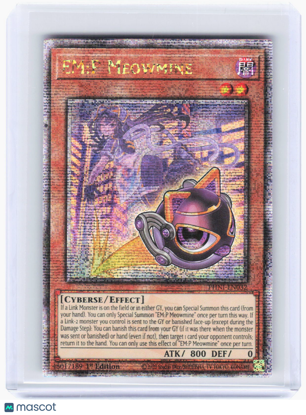 2024 Yu-Gi-Oh! TCG—EM:P Meowmine #PHNI-EN032 Phantom Nightmare—QCSR Foil 1st Ed