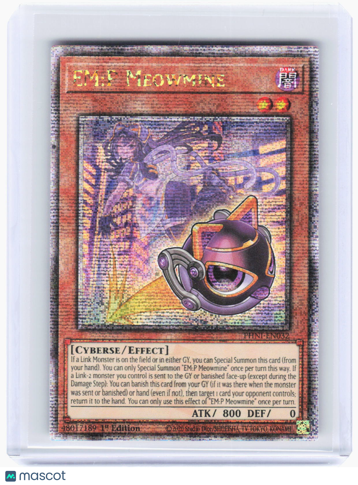 2024 Yu-Gi-Oh! TCG—EM:P Meowmine #PHNI-EN032 Phantom Nightmare—QCSR Foil 1st Ed
