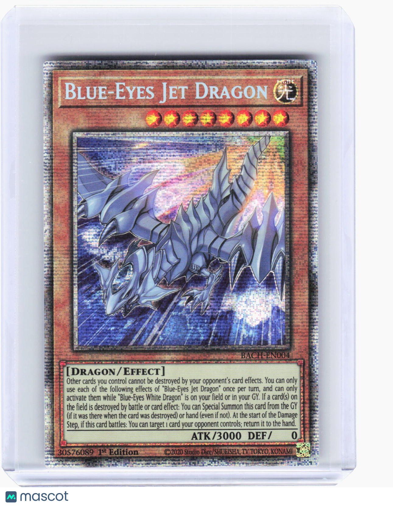 2022 YuGiOh!—Blue-Eyes Jet Dragon #BACH-EN004 Battle of Chaos—SR Foil 1st Ed