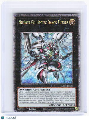 2020 YuGiOh!—Number F0: Utopic Draco Future #MP24-EN037 (MP24)—QCSR Foil 1st Ed