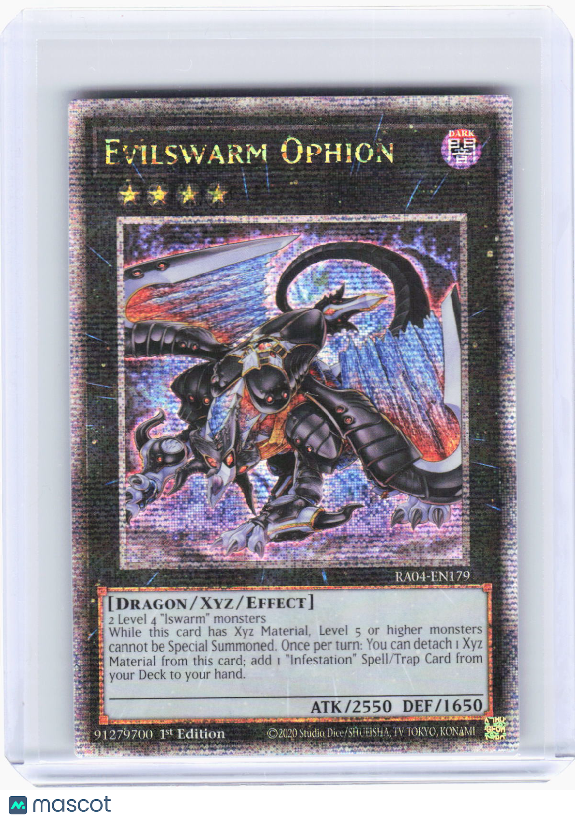 2023 YuGiOh!—Evilswarm Ophion #RA04-EN179 (RA04)—QCSR Foil 1st Ed