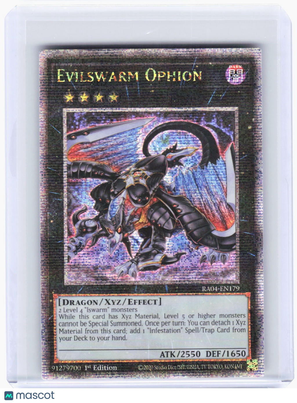 2023 YuGiOh!—Evilswarm Ophion #RA04-EN179 (RA04)—QCSR Foil 1st Ed