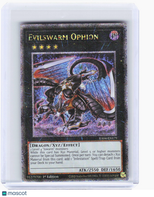 2020 YuGiOh!—Evilswarm Ophion #RA04-EN179 (RA04)—QCSR Foil 1st Ed
