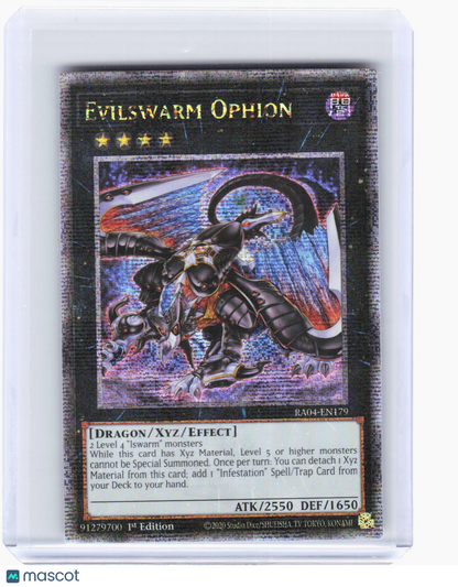 2020 YuGiOh!—Evilswarm Ophion #RA04-EN179 (RA04)—QCSR Foil 1st Ed