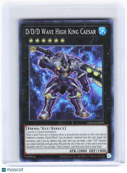 2024 YuGiOh!—D/D/D Wave High King Caesar #OP24-EN009 (OP24)—Super Rare Foil