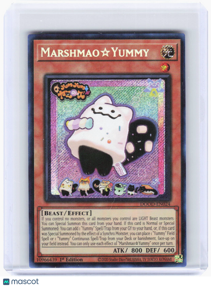 2025 YuGiOh!—Marshmao☆Yummy #DOOD-EN024 (DOOD)—Secret Rare Foil 1st Edition