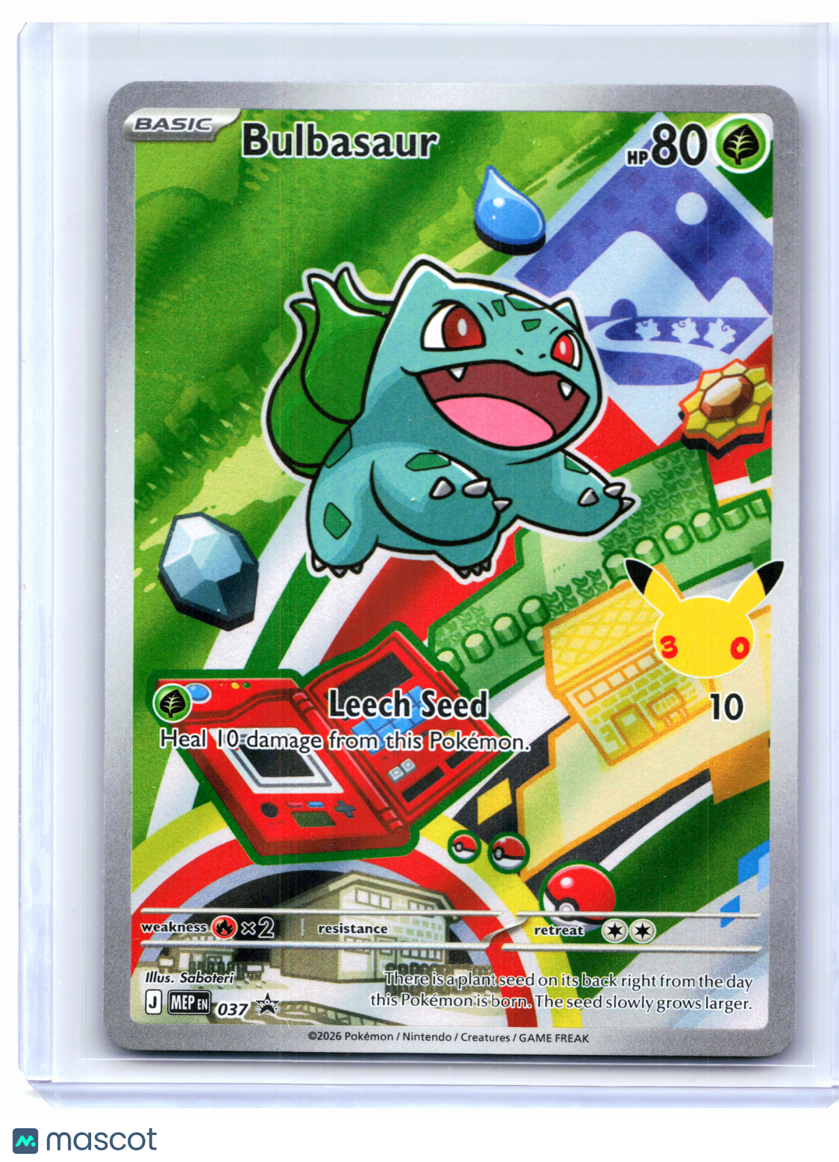 2026 Pokemon—Bulbasaur #037 Mega Evolution Promo—Black Star Promo Holo
