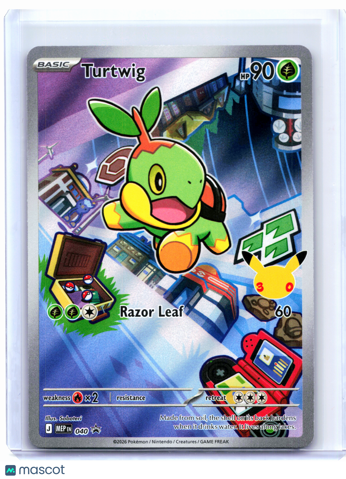 2026 Pokemon—Turtwig #040 Mega Evolution Promo—Black Star Promo Holo