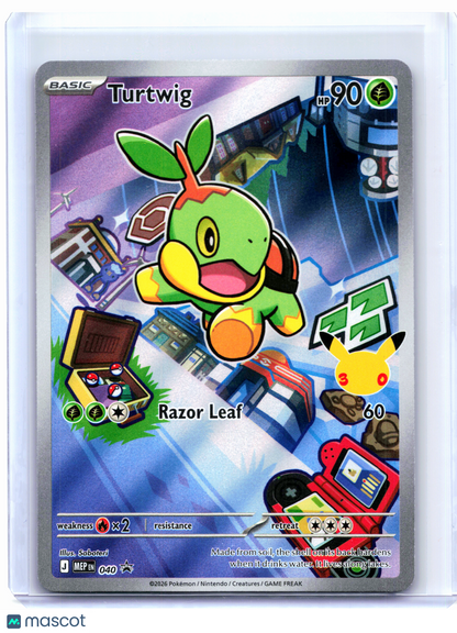 2026 Pokemon—Turtwig #040 Mega Evolution Promo—Black Star Promo Holo