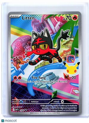 2026 Pokemon—Litten #044 Mega Evolution Promo—Black Star Promo Holo