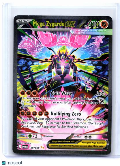 2026 Pokemon—Mega Zygarde ex #120/088 Perfect Order—Special Illustration Rare