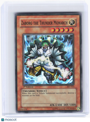 2004 YuGiOh!—Zaborg the Thunder Monarch #AST-023 (AST)—Super Rare Foil 1st Ed
