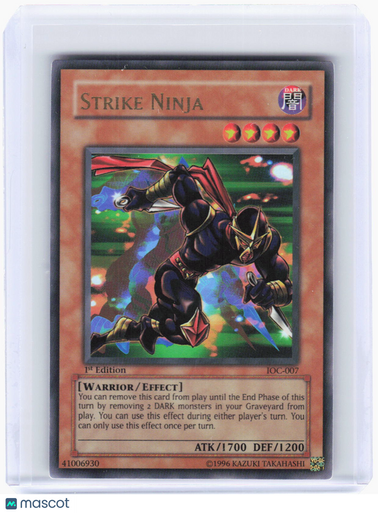 2004 YuGiOh!—Strike Ninja #IOC-007 Invasion of Chaos—Ultra Rare Foil 1st Edition