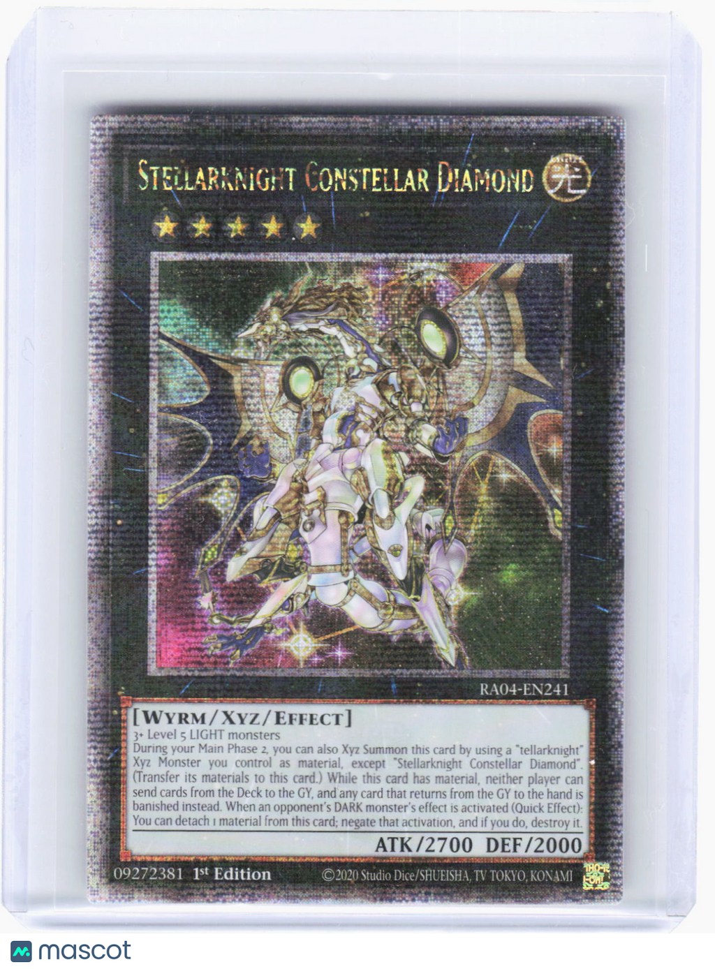2023 YuGiOh!—Stellarknight Constellar Diamond #RA04EN241 (RA04)—QCSR Foil 1st Ed