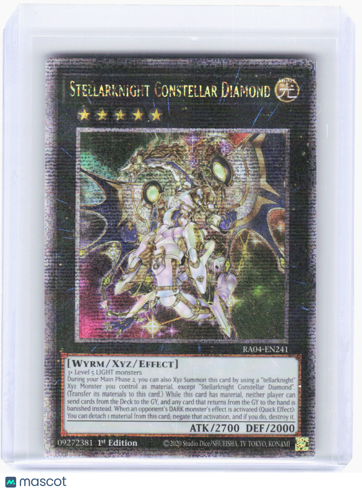 2023 YuGiOh!—Stellarknight Constellar Diamond #RA04EN241 (RA04)—QCSR Foil 1st Ed